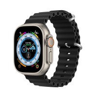  Strap Dux Ducis OceanWave Series Apple Watch 42/44/45/49mm Black 